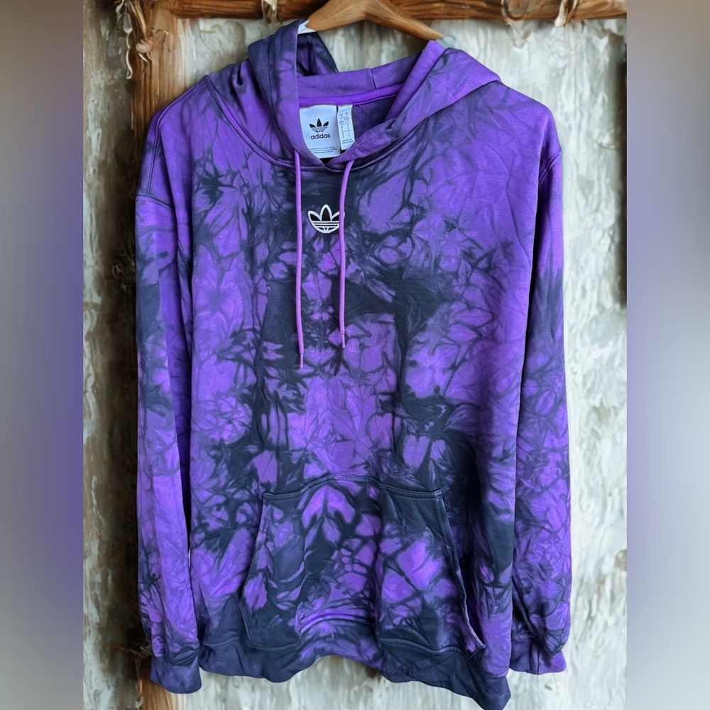Adidas Purple Toe Dye Hoodie